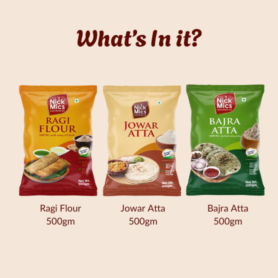 The Smart Atta Bundle- Pack of 3 (1.5kg)