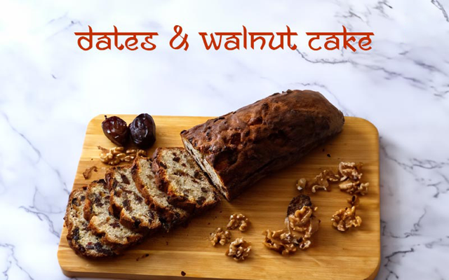 Dates & Walnut Cake Recipe