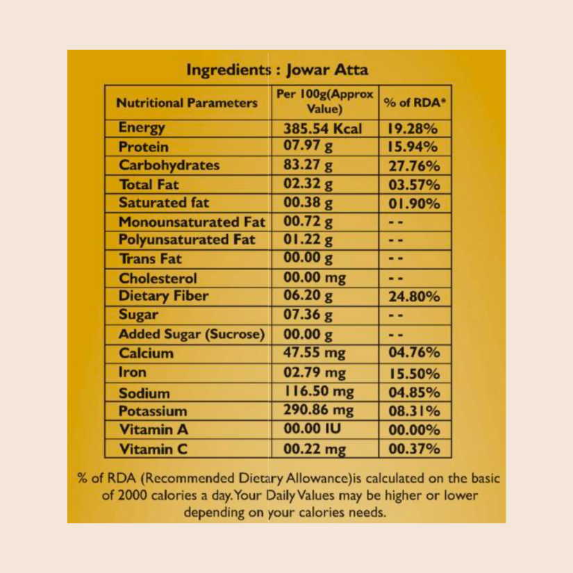 Jowar Atta 500gms
