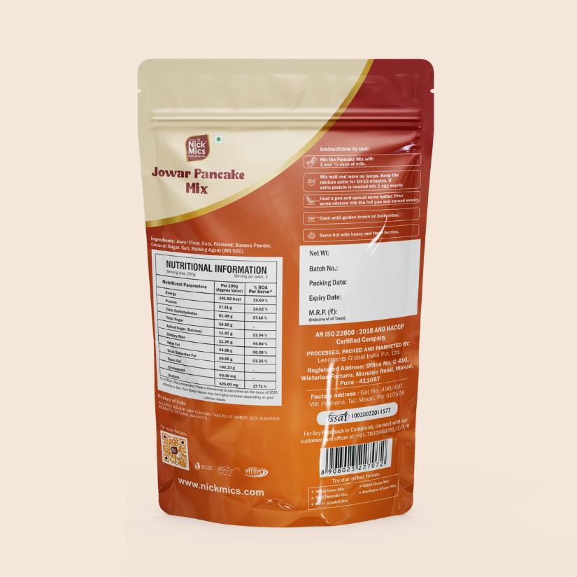 Jowar Pancake Mix 200gms