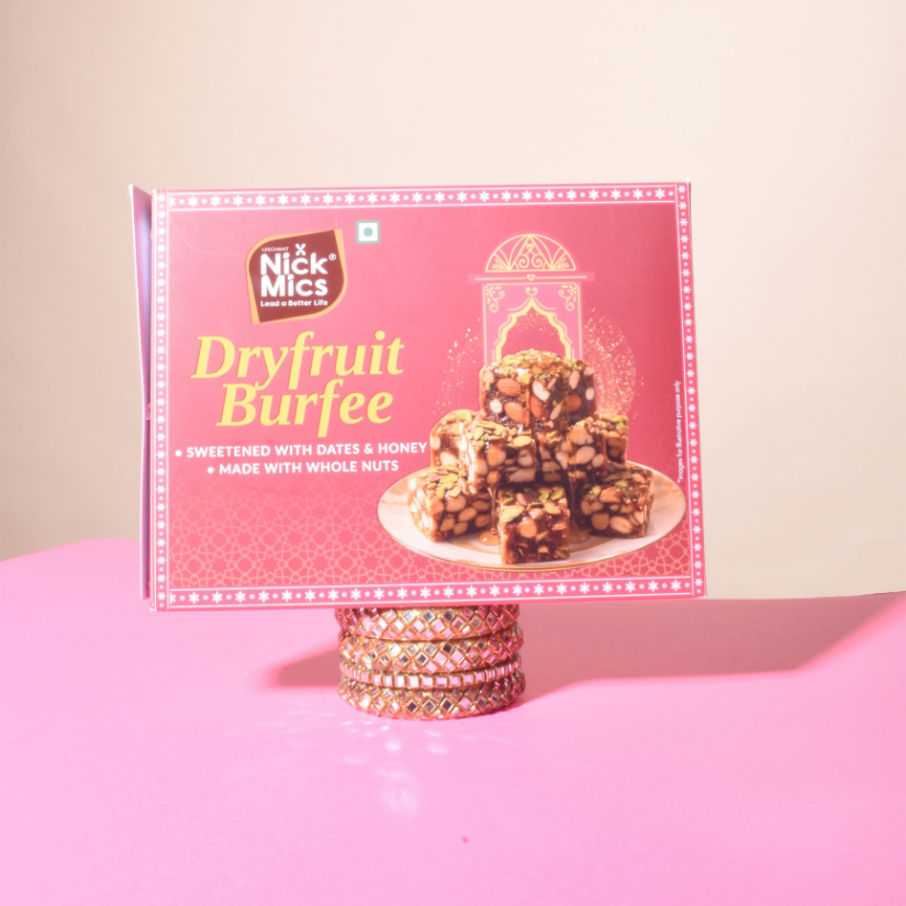 Festive Mithai Combo | 3 × 250 g | Dryfruit Burfee & Ladoos |