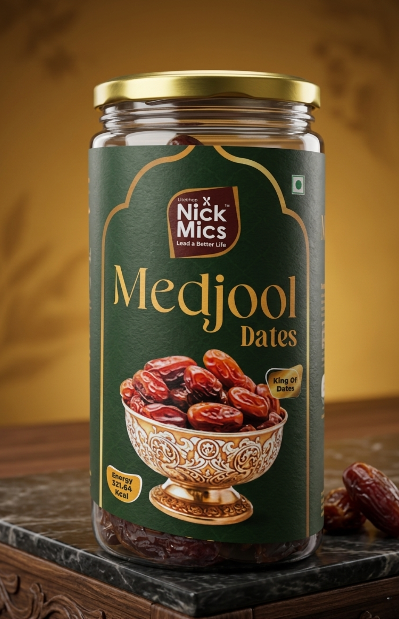 Premium Medjool Dates 450gms - Soft, Sweet & Naturally Delicious | Nickmics