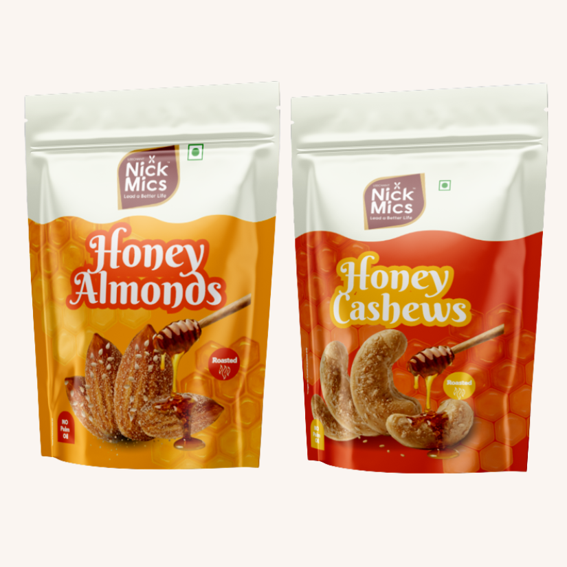 Honey Roasted Cashew & Almond Duo (2x 200gm)