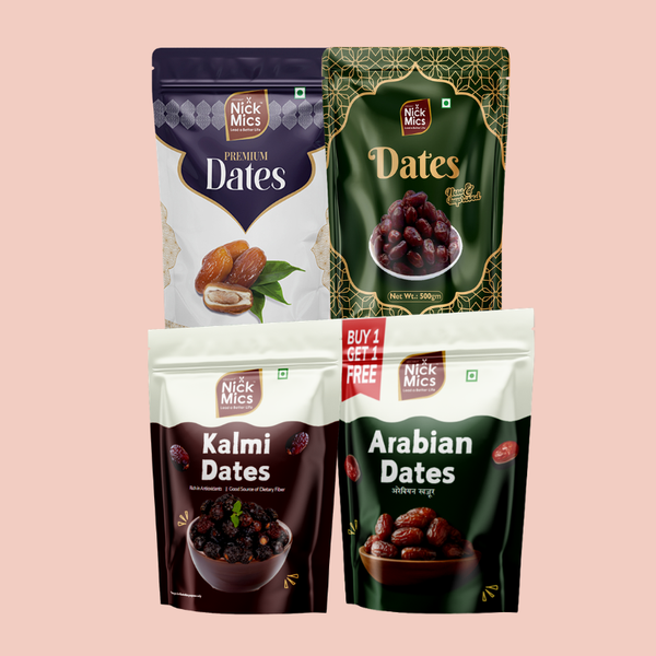 Dates Variety Combo –4 Varieties Combo Pack